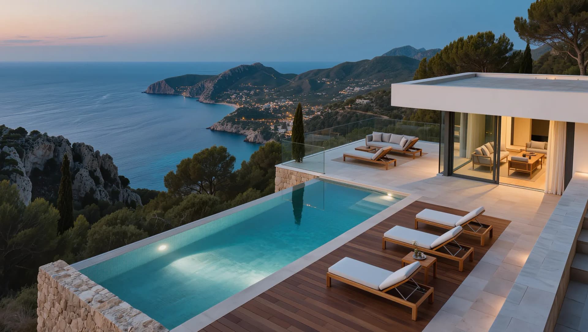 Villa con vistas a la montaña